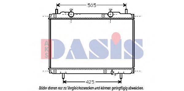 AKS DASIS FT2167 Радіатор, охолодження двигуна