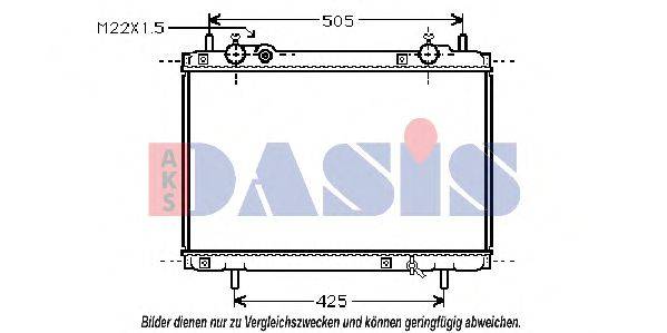 AKS DASIS FT2185 Радіатор, охолодження двигуна