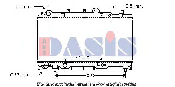 AKS DASIS FT2181 Радіатор, охолодження двигуна
