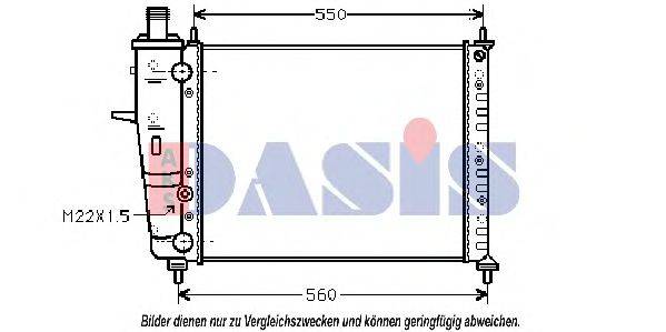 AKS DASIS FT2160 Радіатор, охолодження двигуна