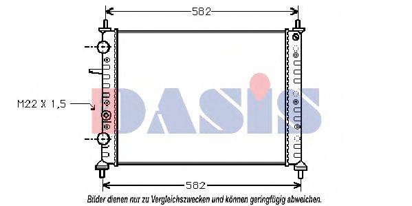 AKS DASIS FT2161 Радіатор, охолодження двигуна