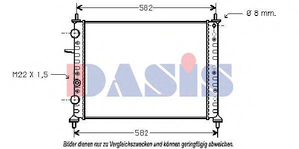 AKS DASIS FT2162 Радіатор, охолодження двигуна