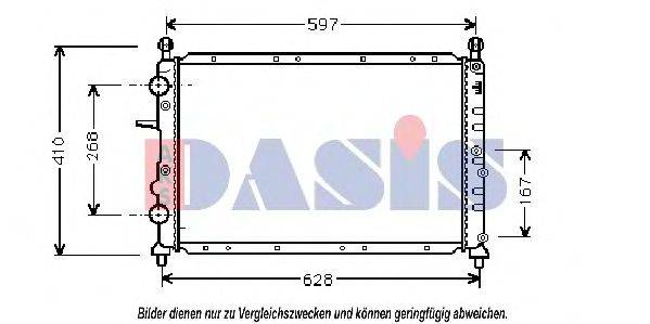 AKS DASIS FT2190 Радіатор, охолодження двигуна