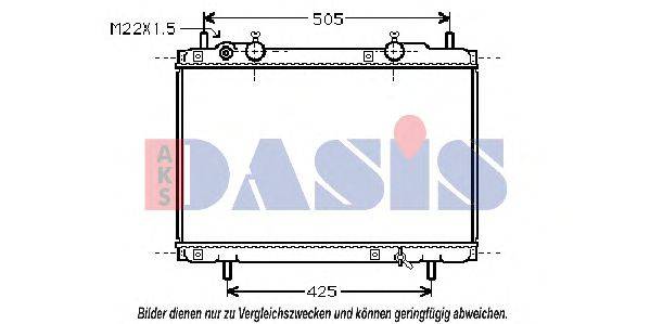 AKS DASIS FT2184 Радіатор, охолодження двигуна