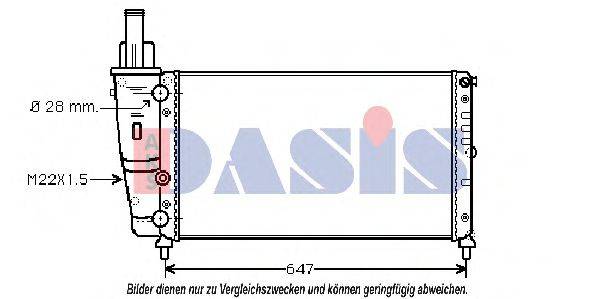 AKS DASIS FTA2140 Радіатор, охолодження двигуна