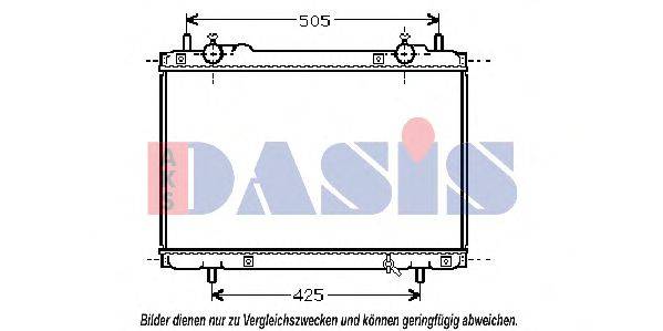 AKS DASIS FT2207 Радіатор, охолодження двигуна