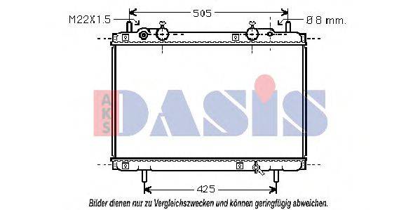 AKS DASIS FT2180 Радіатор, охолодження двигуна