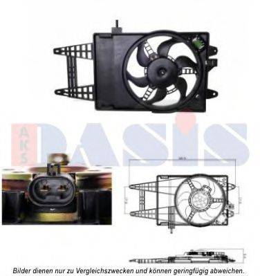 AKS DASIS FT7519 Вентилятор, охолодження двигуна