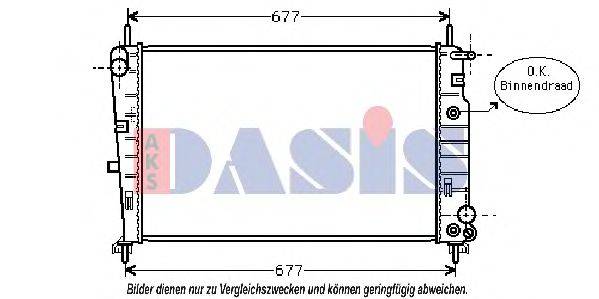 AKS DASIS FD2197 Радіатор, охолодження двигуна