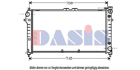 AKS DASIS FD2180 Радіатор, охолодження двигуна