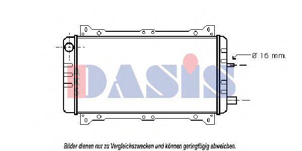 AKS DASIS FD2005 Радіатор, охолодження двигуна