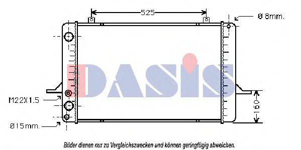 AKS DASIS FD2035 Радіатор, охолодження двигуна