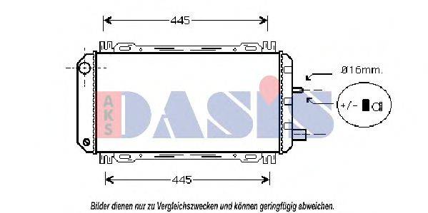 AKS DASIS FD2048 Радіатор, охолодження двигуна