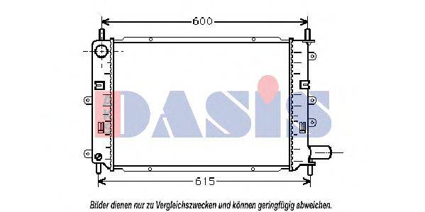 AKS DASIS FD2151 Радіатор, охолодження двигуна