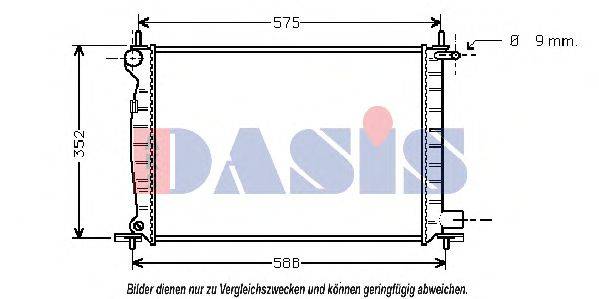 AKS DASIS FD2225 Радіатор, охолодження двигуна