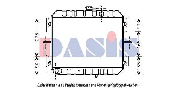 AKS DASIS MZ2092 Радіатор, охолодження двигуна