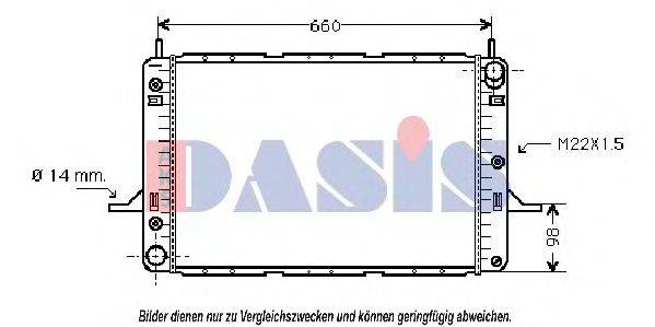 AKS DASIS FD2062 Радіатор, охолодження двигуна