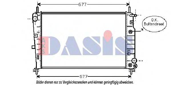 AKS DASIS FD2226 Радіатор, охолодження двигуна
