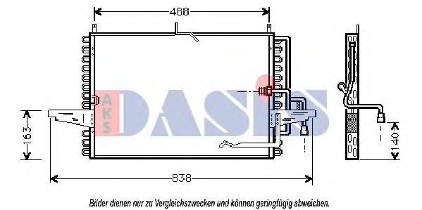 AKS DASIS FD5213 Конденсатор, кондиціонер