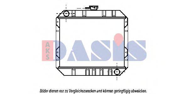 AKS DASIS 1822801 Радіатор, охолодження двигуна