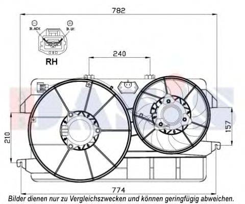 FORD 1045721 Вентилятор, охолодження двигуна