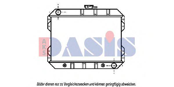 AKS DASIS 1892961 Радіатор, охолодження двигуна
