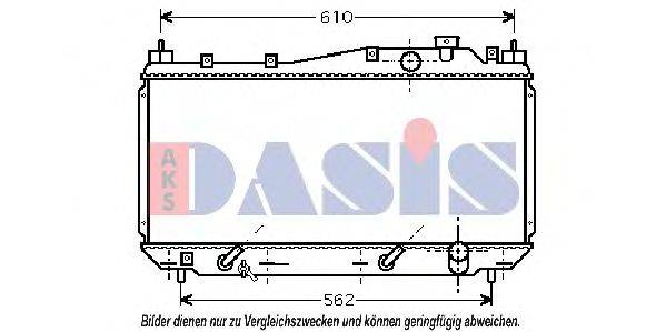 AKS DASIS HD2114 Радіатор, охолодження двигуна