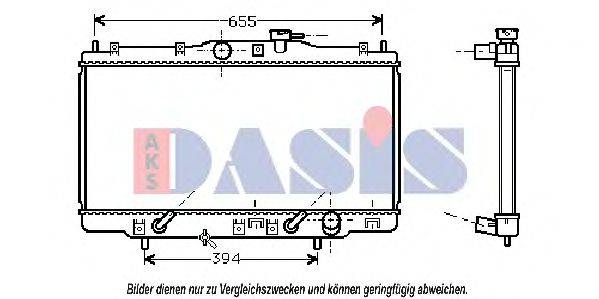 AKS DASIS HDA2119 Радіатор, охолодження двигуна