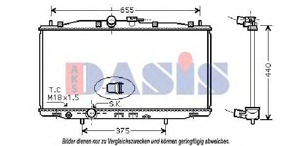 AKS DASIS HD2170 Радіатор, охолодження двигуна