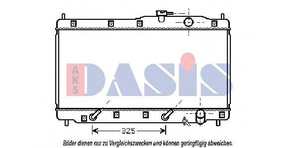 AKS DASIS HD2172 Радіатор, охолодження двигуна