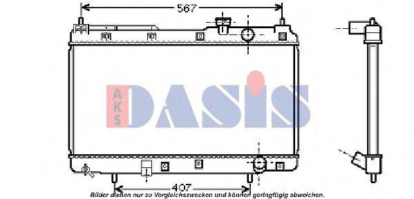 AKS DASIS HD2175 Радіатор, охолодження двигуна