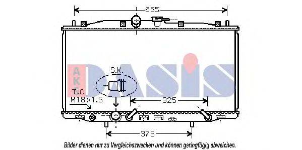 AKS DASIS HDA2177 Радіатор, охолодження двигуна