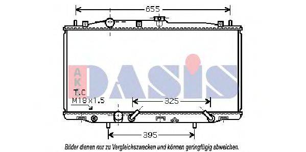 AKS DASIS HD2183 Радіатор, охолодження двигуна