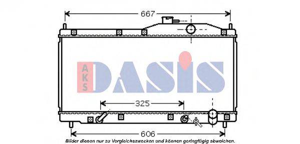 AKS DASIS HD2193 Радіатор, охолодження двигуна