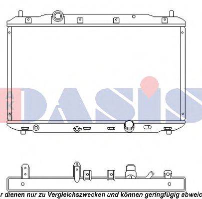 AKS DASIS HD2190 Радіатор, охолодження двигуна