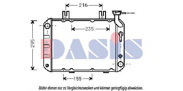 AKS DASIS HD2013 Радіатор, охолодження двигуна