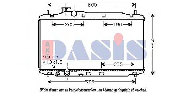 AKS DASIS HD2189 Радіатор, охолодження двигуна