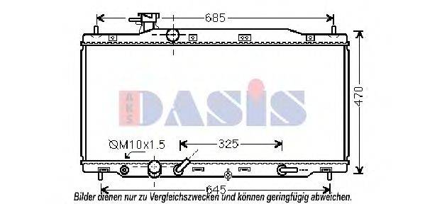 AKS DASIS HD2226 Радіатор, охолодження двигуна