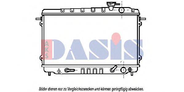 AKS DASIS 0101601 Радіатор, охолодження двигуна