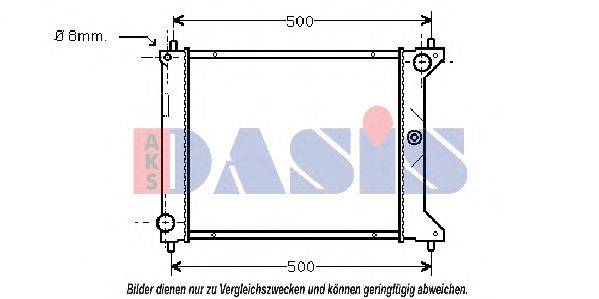 AKS DASIS PCC10233 Радіатор, охолодження двигуна