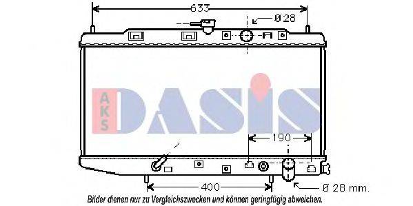 AKS DASIS 0103301 Радіатор, охолодження двигуна