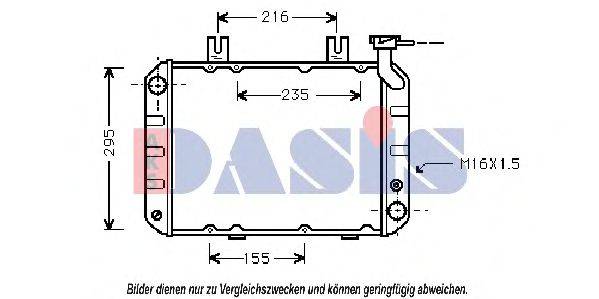 AKS DASIS HD2007 Радіатор, охолодження двигуна