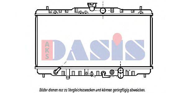 AKS DASIS HDA2063 Радіатор, охолодження двигуна