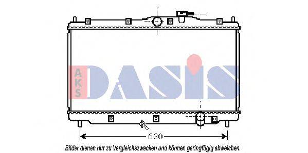 AKS DASIS HD2078 Радіатор, охолодження двигуна