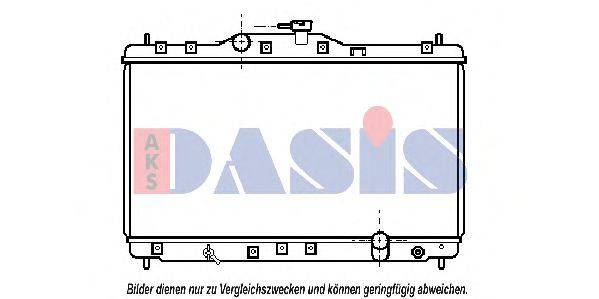 AKS DASIS 25002073 Радіатор, охолодження двигуна