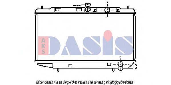 AKS DASIS HD2072 Радіатор, охолодження двигуна