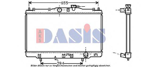AKS DASIS HD2176 Радіатор, охолодження двигуна