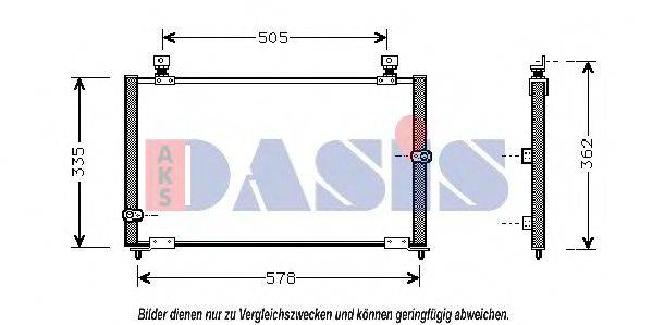 AKS DASIS 25005108 Конденсатор, кондиціонер