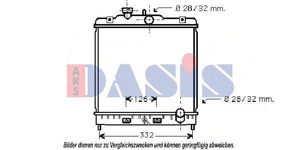 AKS DASIS HD2120 Радіатор, охолодження двигуна