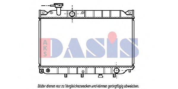 AKS DASIS MZ2002 Радіатор, охолодження двигуна
